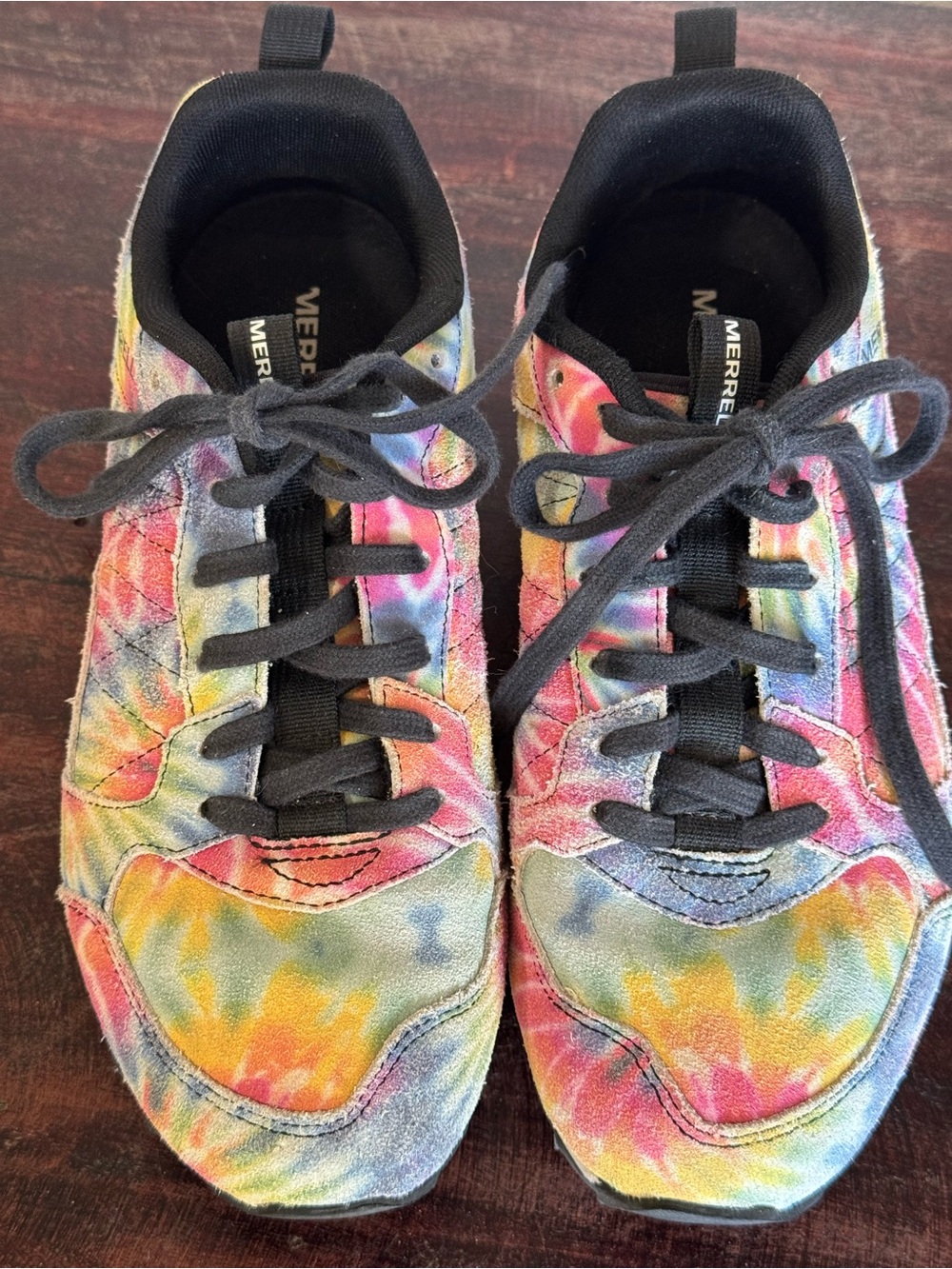 Merrell Alpine Tie-Dye Suede Sneakers, model J002500 Women’s Size 9.5